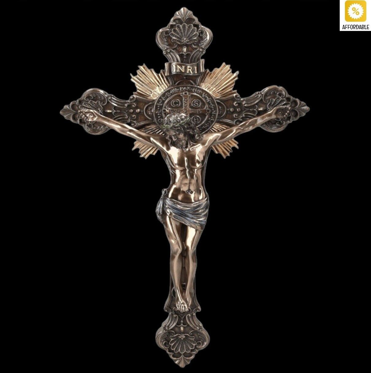 CROCIFIX - Beautiful Cross VERONESE Religious Figurine Hand Painted Great Gift