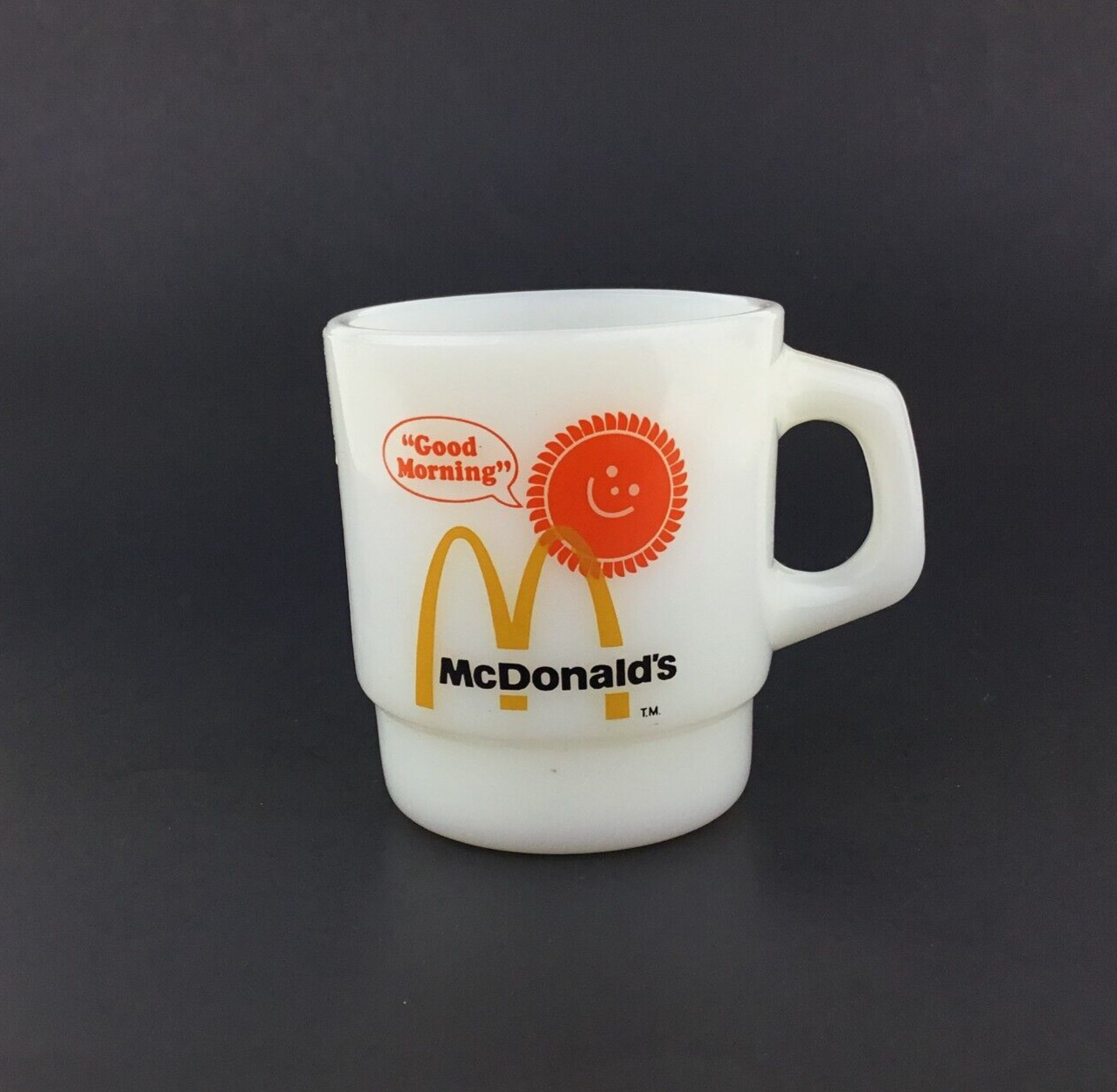 McDonalds Good Morning Sunshine Mug Cup Anchor Hocking Fire King Breakfast Club