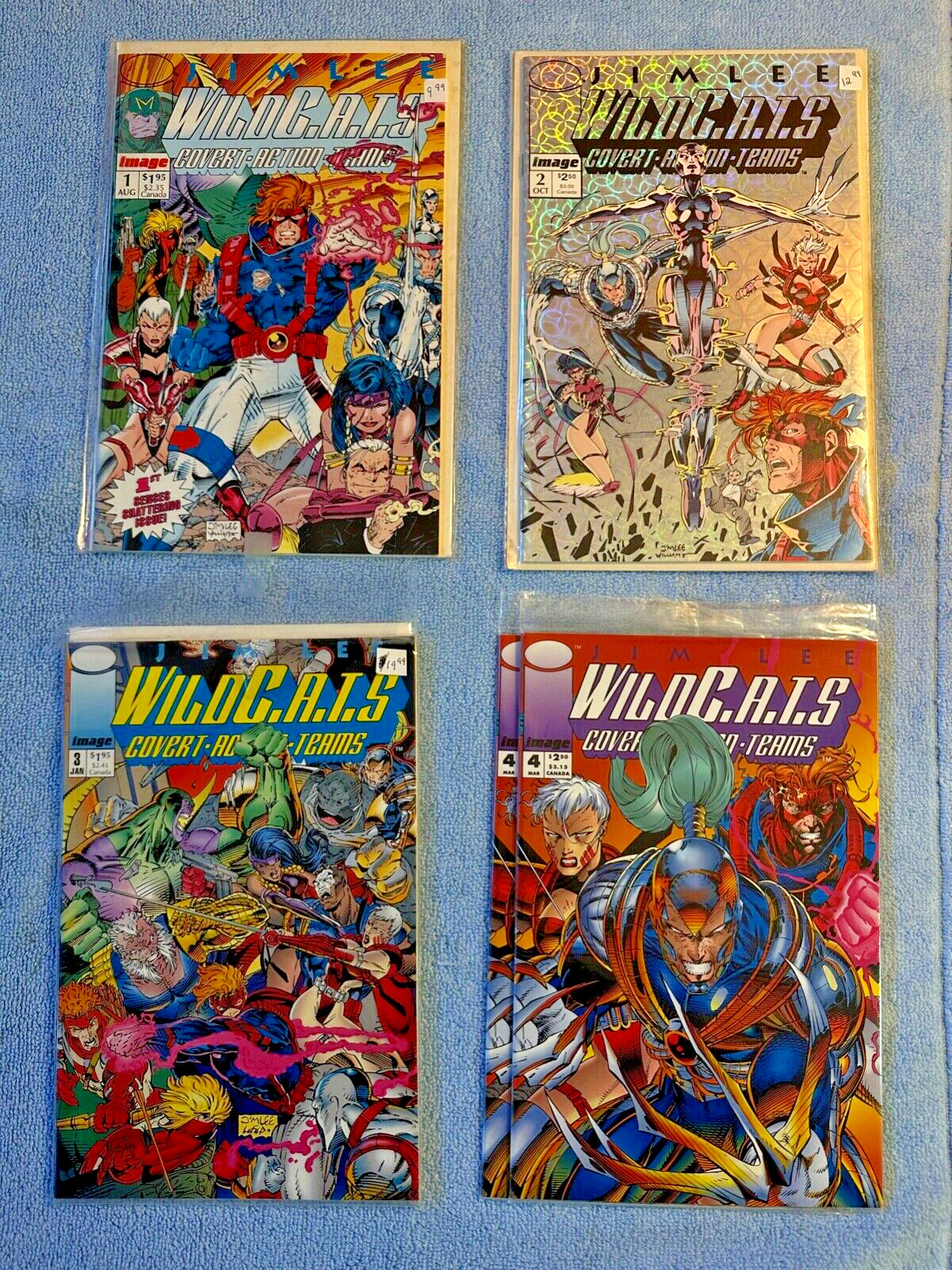 Lot of 5 Jim Lee Comics Wild C.A.T.S. Covert Action Teams All Sealed