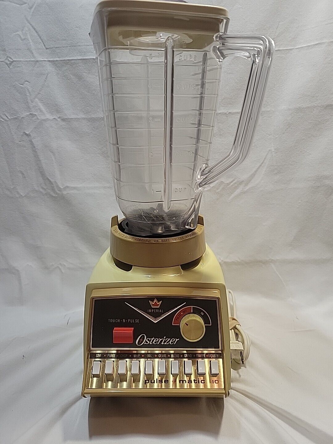 Imperial Osterizer Pulse Matic 10 / Vintage Blender / Touch-N-Pulse / Works