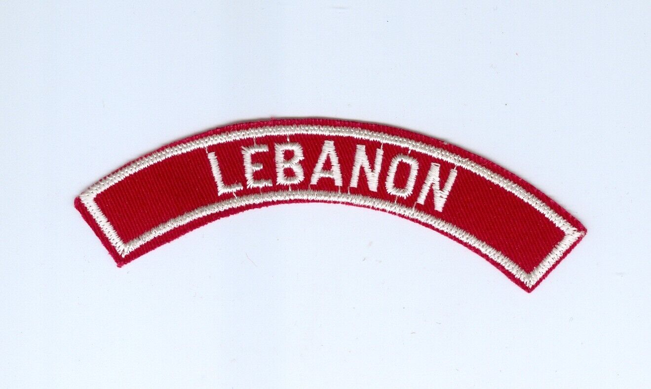 BSA   Red & White Lebanon community strip
