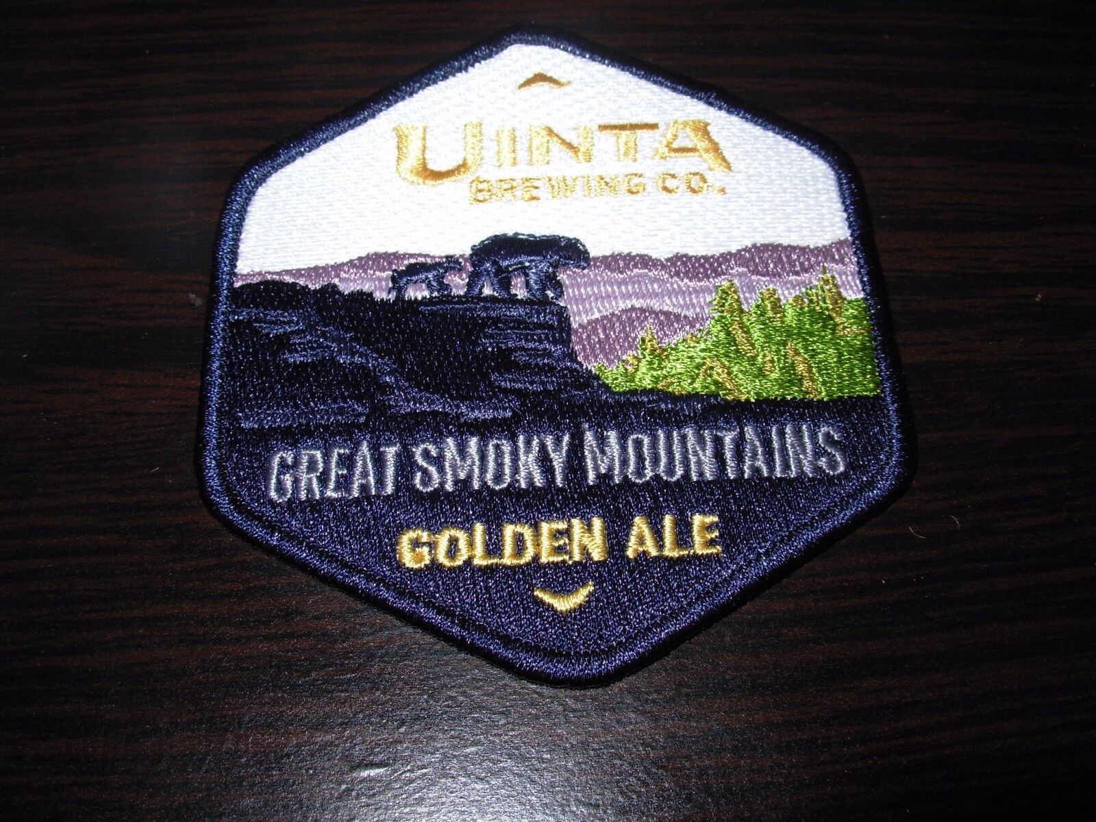 UINTA BREWING Great Smoky Mountains Ale park PATCH iron on craft beer brewery