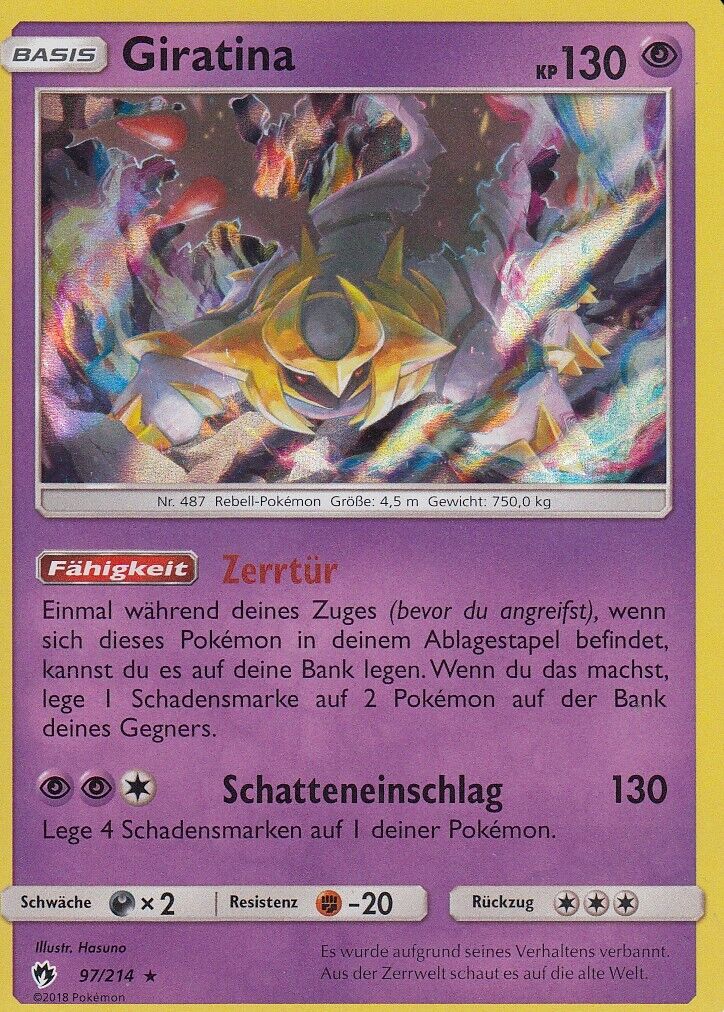 Pokemon 97/214 Giratina - Echo of Thunder - German
