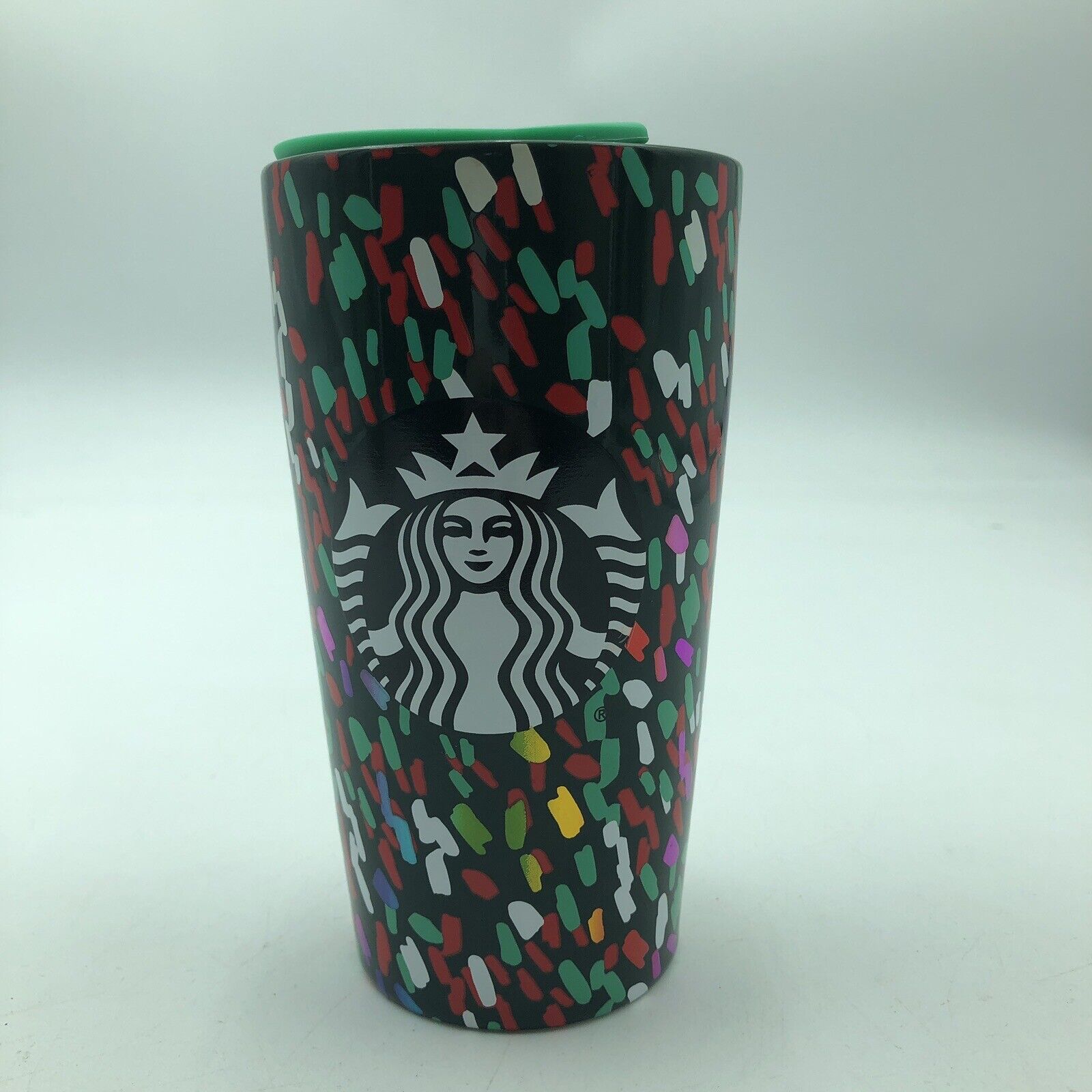Starbucks Christmas Holiday Celebration Confetti Tumbler Travel Mug 12 oz