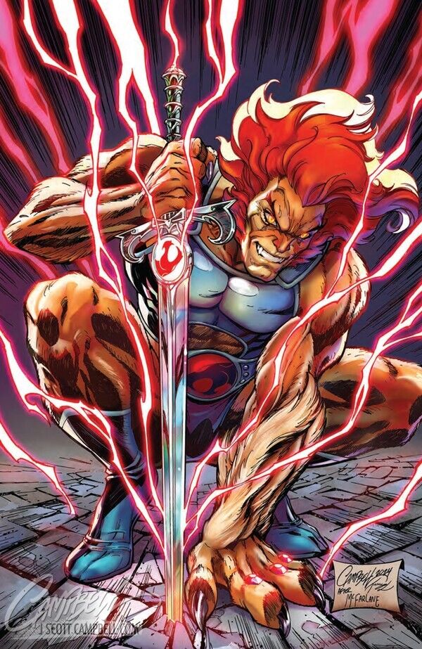 Thundercats #4 J Scott Campbell Artist EXCLUSIVE Limited Edition 500 Raw Presale