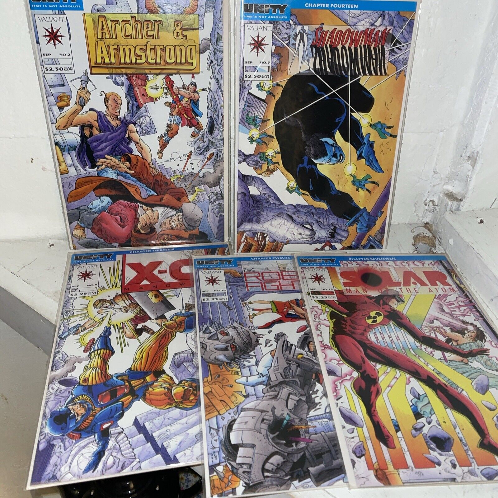 Valiant Comics Lot Of 1990 Comic Books (5 Total)