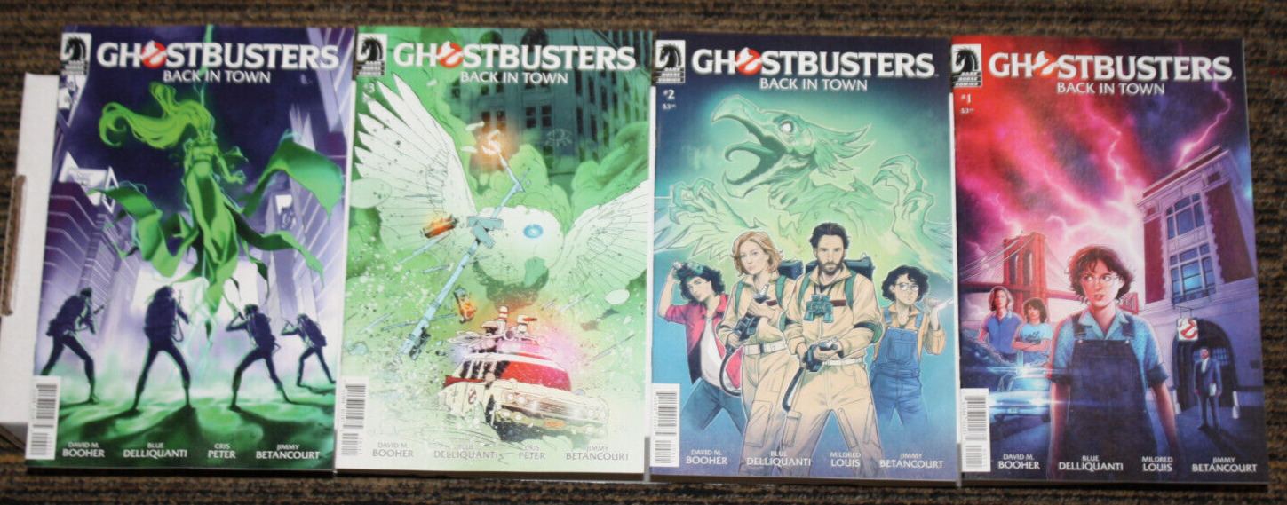 Dark Horse Ghostbusters: Back In Town #1-4 COMPLETE SET ALL As, 1sts -