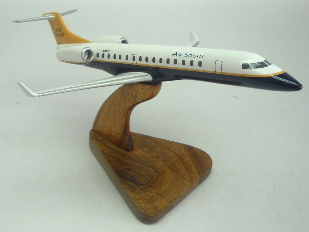 EMB-145XR Embraer Air South Airplane Desktop Wood Model Big New