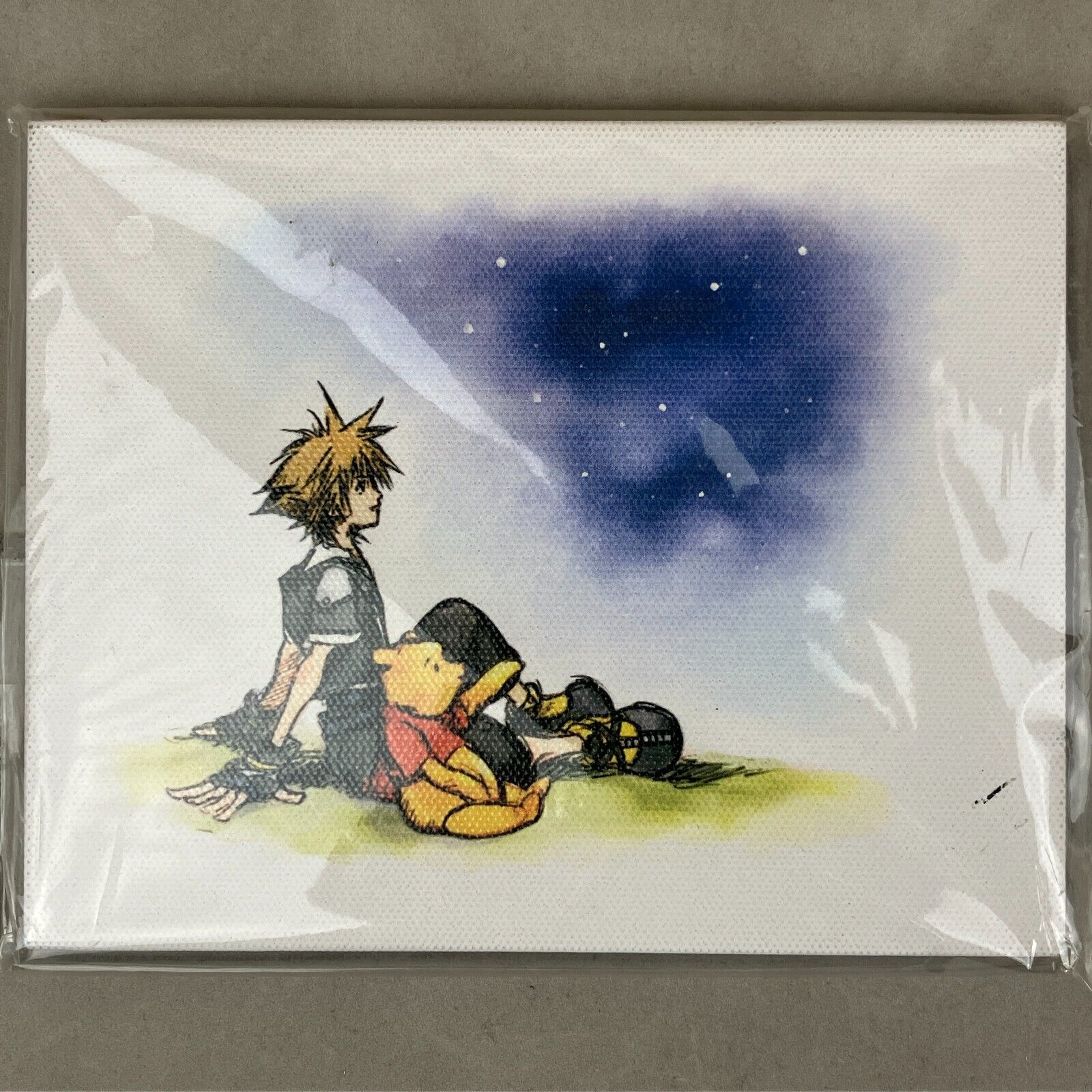 Kingdom Hearts Second Memory Sora Winnie the Pooh Ichiban Kuji Canvas Art Board