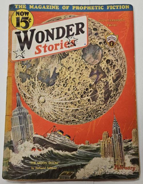 Wonder Stories Feb 1933 Frank R. Paul Cvr; Nathaniel Salisbury