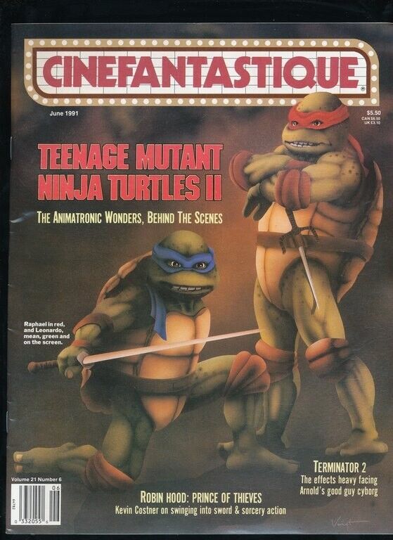 Comics-CINEFANTASTIQUE-June 1991- Teenage Mutant Ninja Turtles -unused