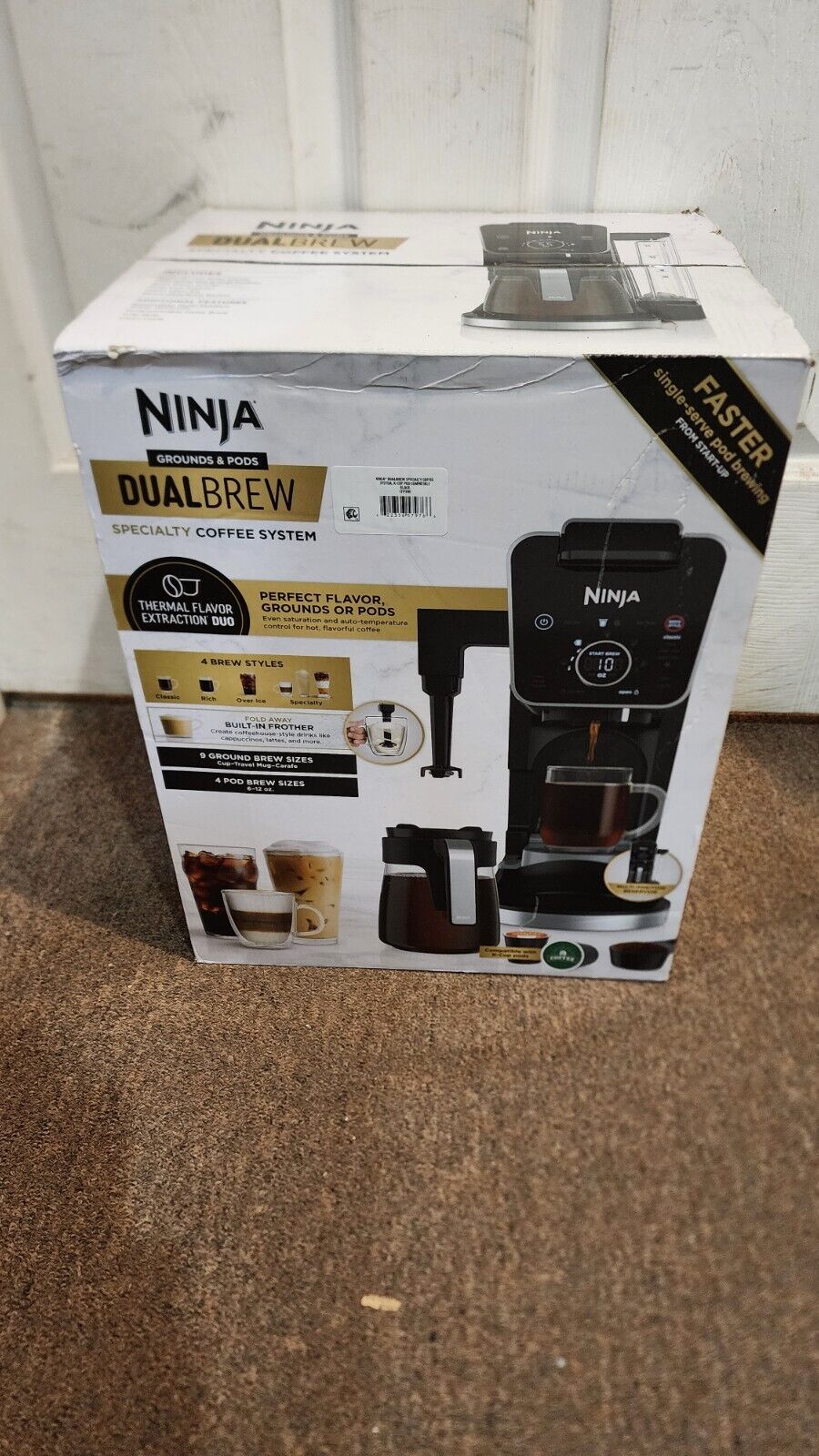 Ninja DualBrew Specialty Coffee System with Fold-Away Frother K-Cup