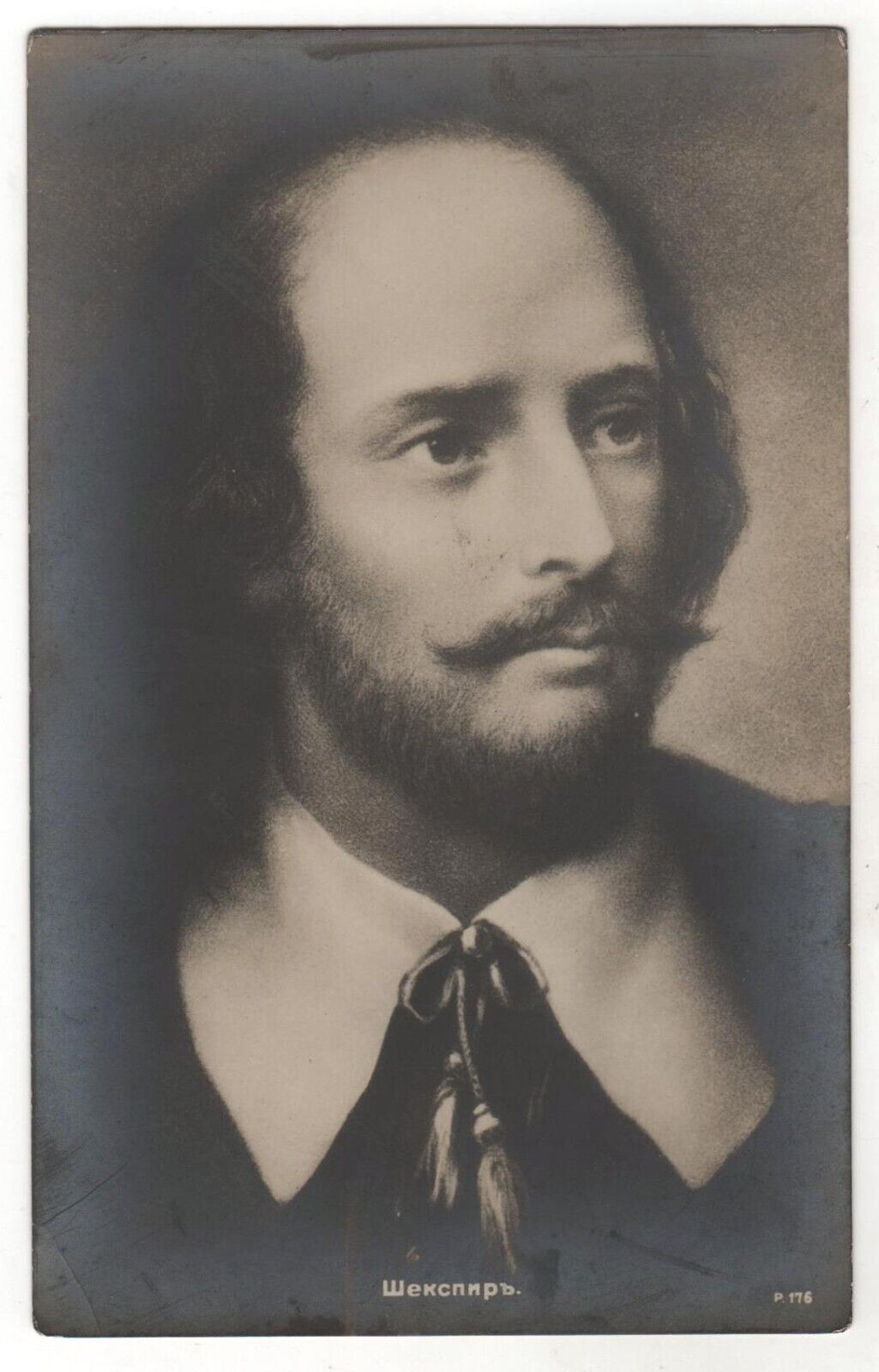 1900s Antique Postcard Portrait of SHAKESPEARE English poet Old Russia card