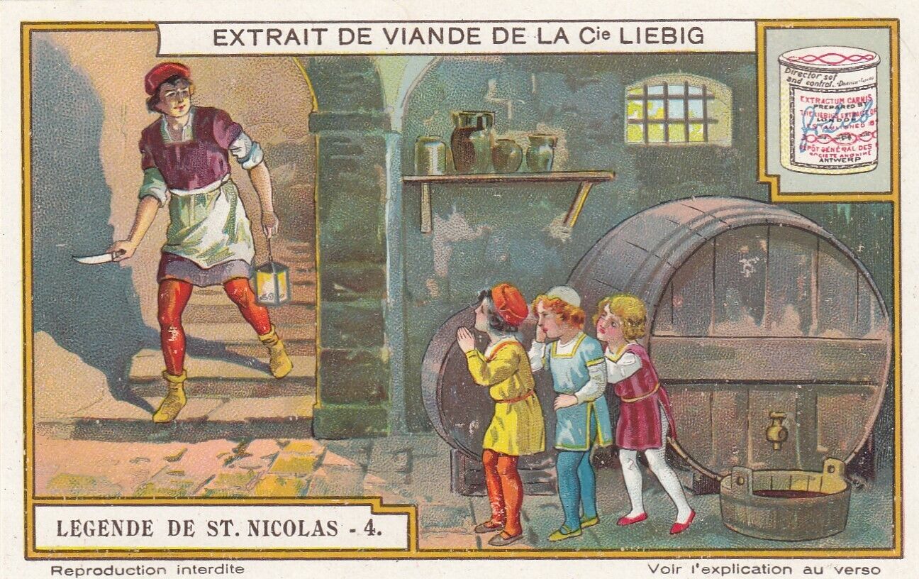 Liebig 6 cards EX: S1210 The Legend of St. Nicholas (French) (1928)