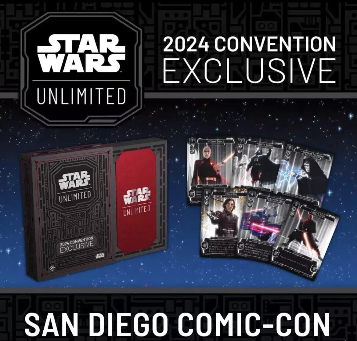 STAR WARS UNLIMITED SDCC 2024 Convention Exclusive Limited Edition Preview Night