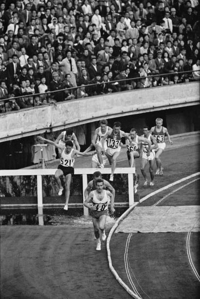 Belgian Athlete Gaston Roelants Leads The Field To Finish In First 1964 PHOTO