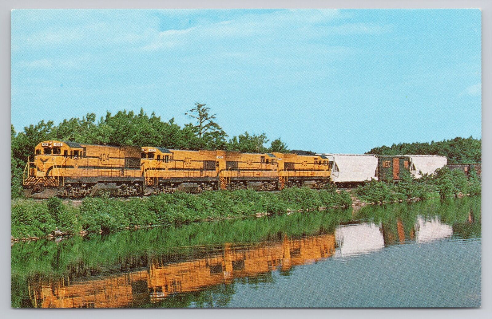 Postcard Maine Central Independence Class Locomotives