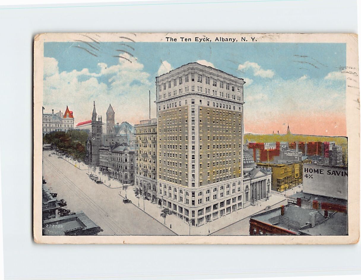 Postcard Then Ten Eyck, Albany, New York