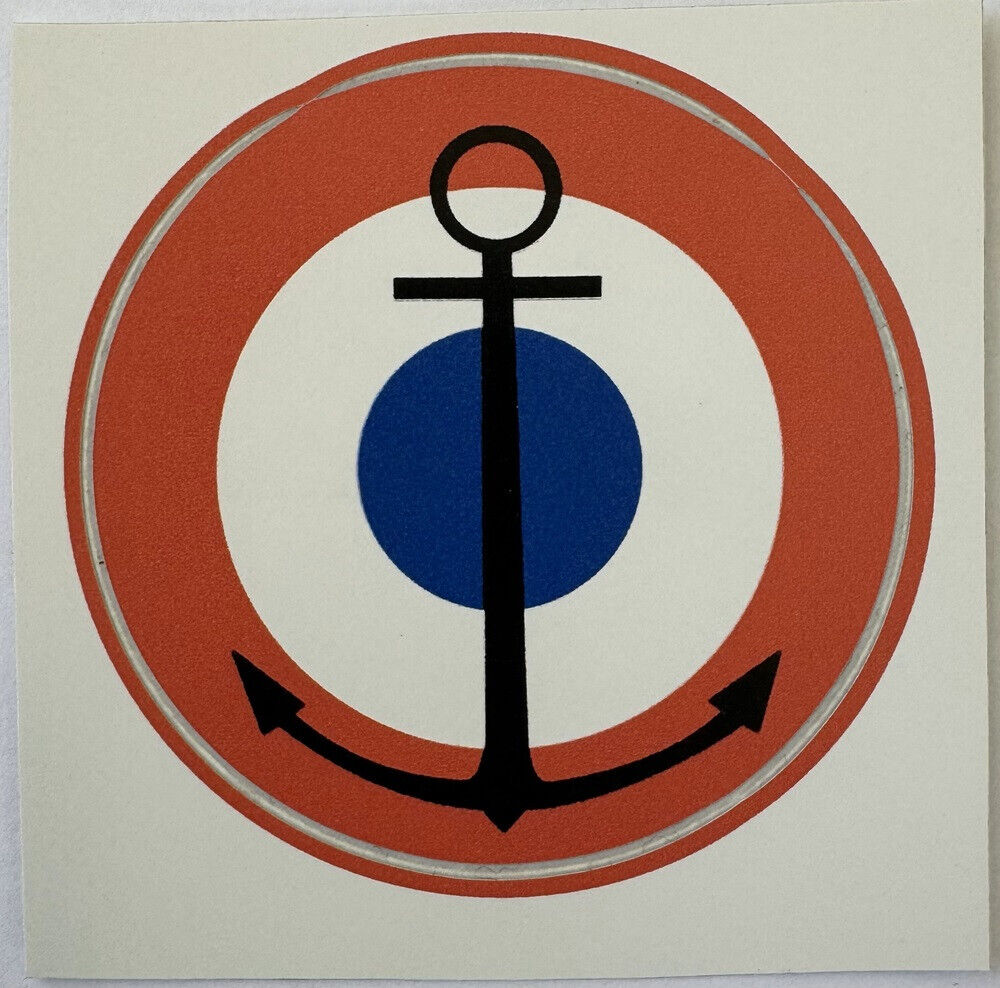 French Navy Marine aircraft roundel pre WW2 to current sticker peel off vinyl