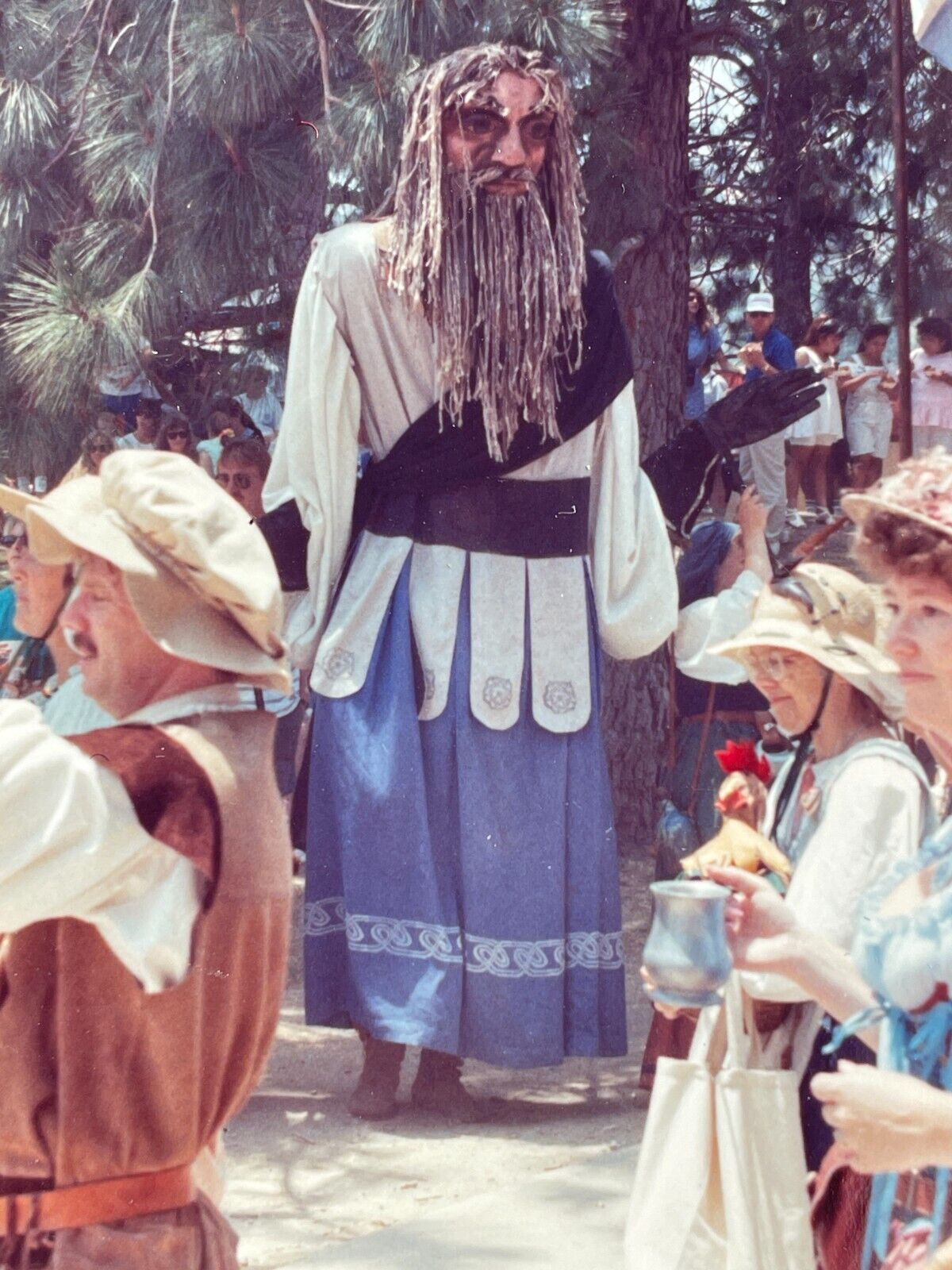 JA Photograph 1980\'s Renaissance Fair Giant Cosplay Costume Tall 
