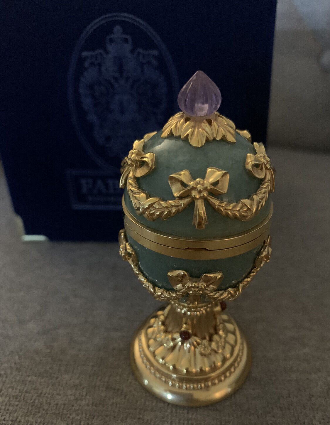 Vintage Faberge The Imperial Collection - With Surprise Egg Clock. Pre-owned.