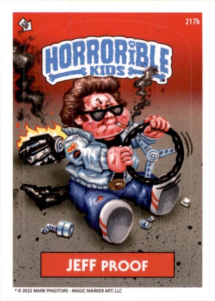 2022 Horrorible Kids Series 7 Jeff Proof #217B