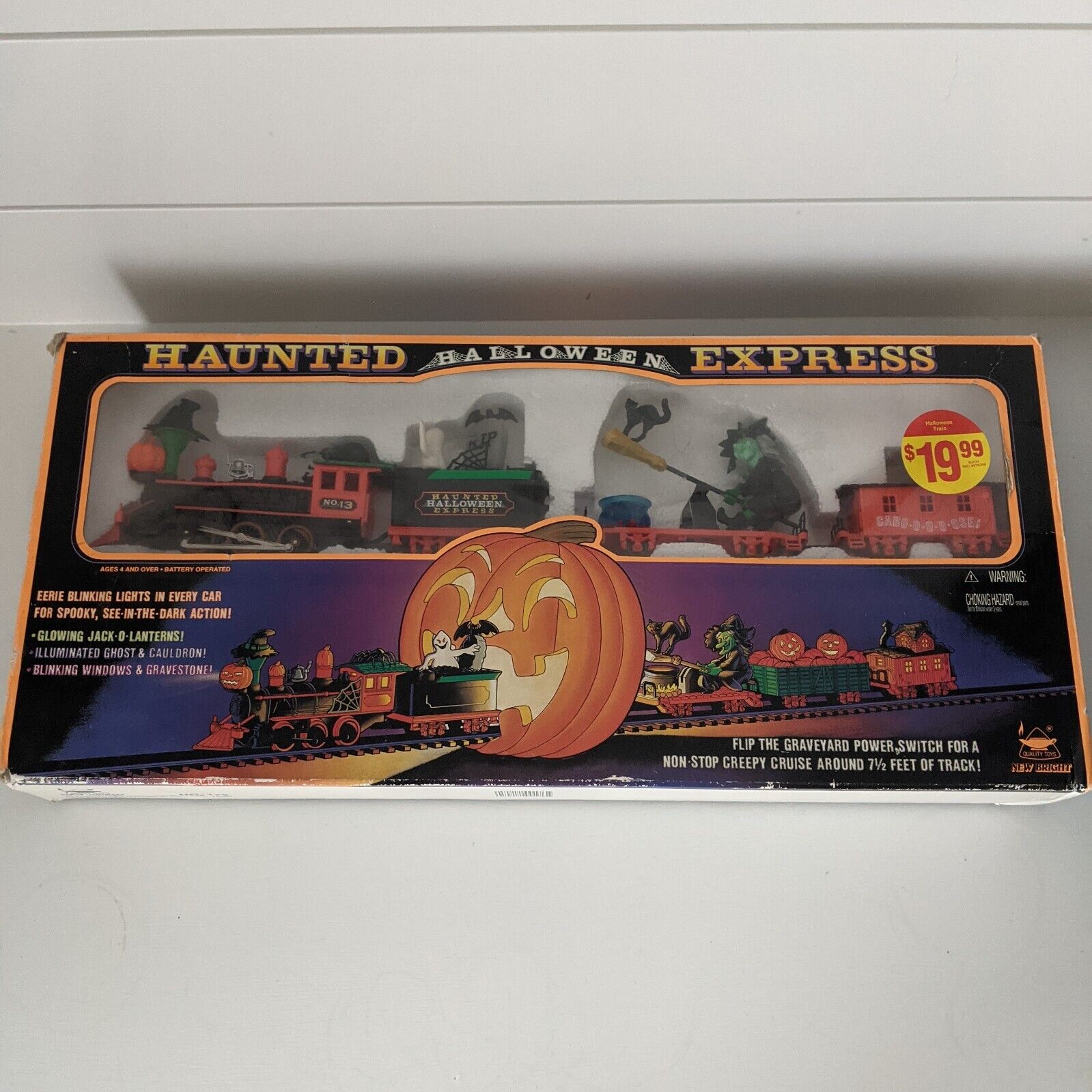 New Bright Haunted Halloween Express Tested and Working 1995 Vintage  