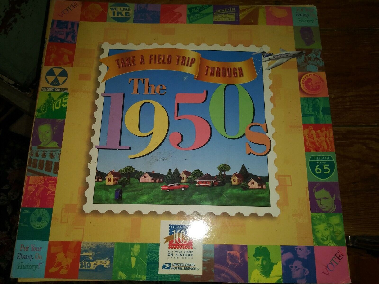 GUC COMPLETE Take a Field Trip Through the 1950s USPS stamp history teaching set