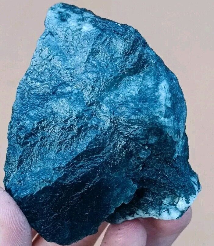 249g Rare Etched Blue Riebeckite/included Quartz Crystal From Zagi Mountain KPk 