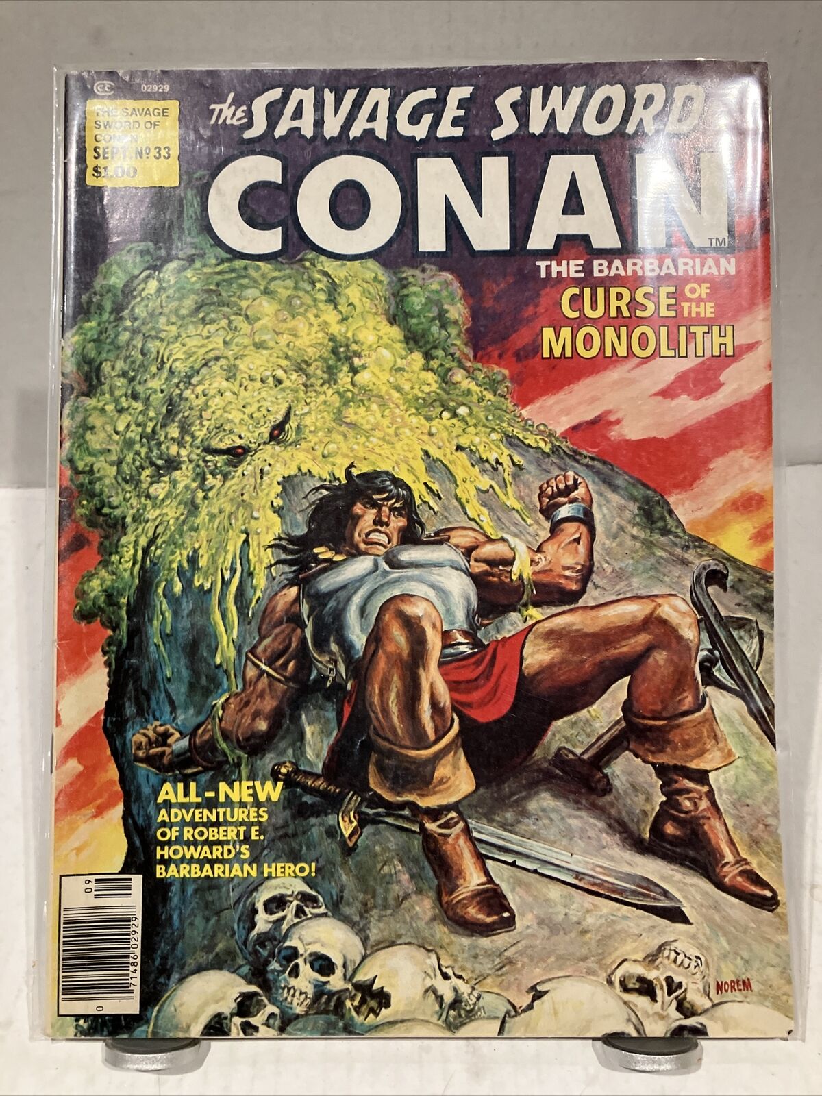  The Savage Sword Of Conan The Barbarian #33 (1978) Nice Bronze Age Magazine 