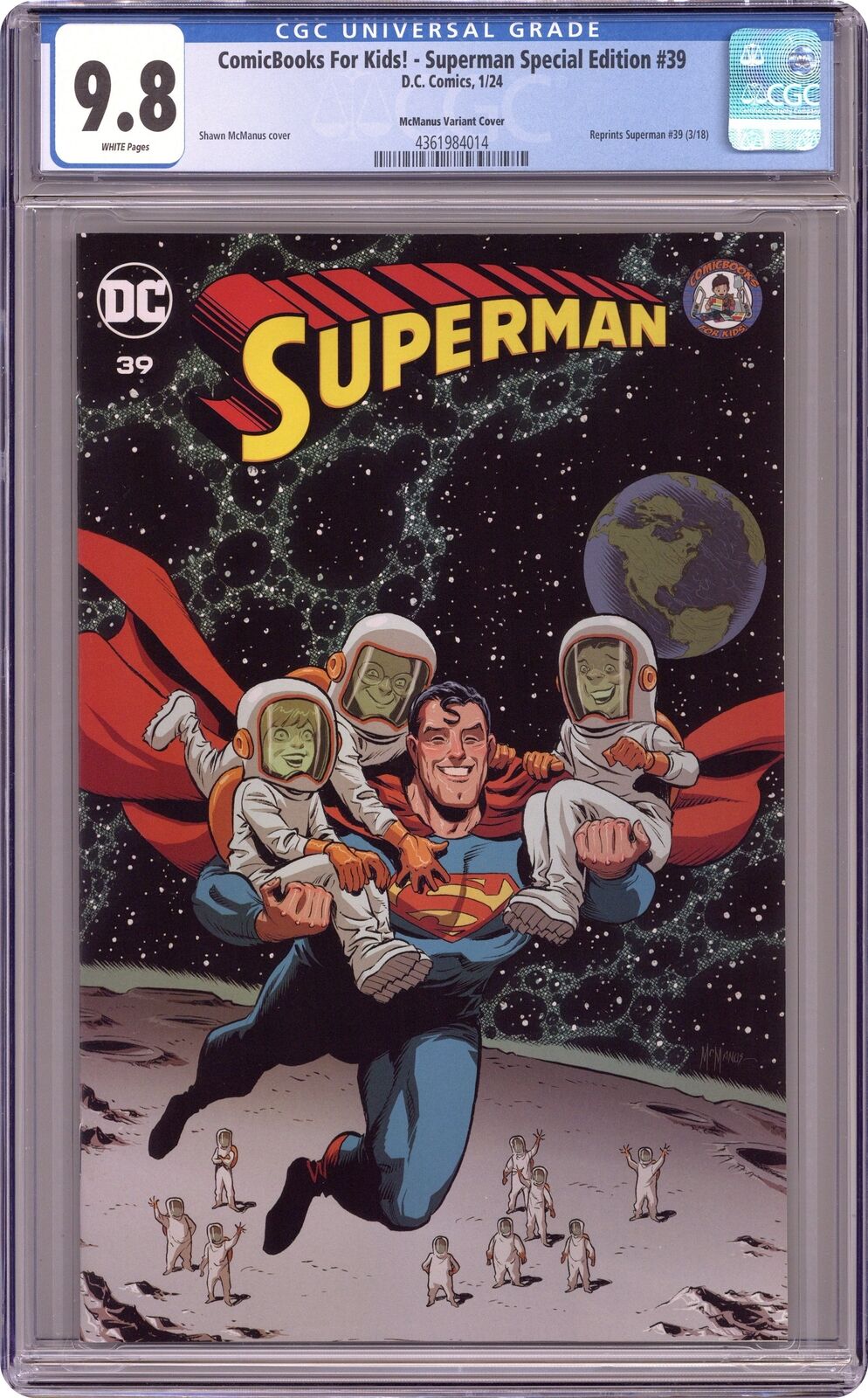 Superman #39COMICS4KIDS.C CGC 9.8 2024 4361984014