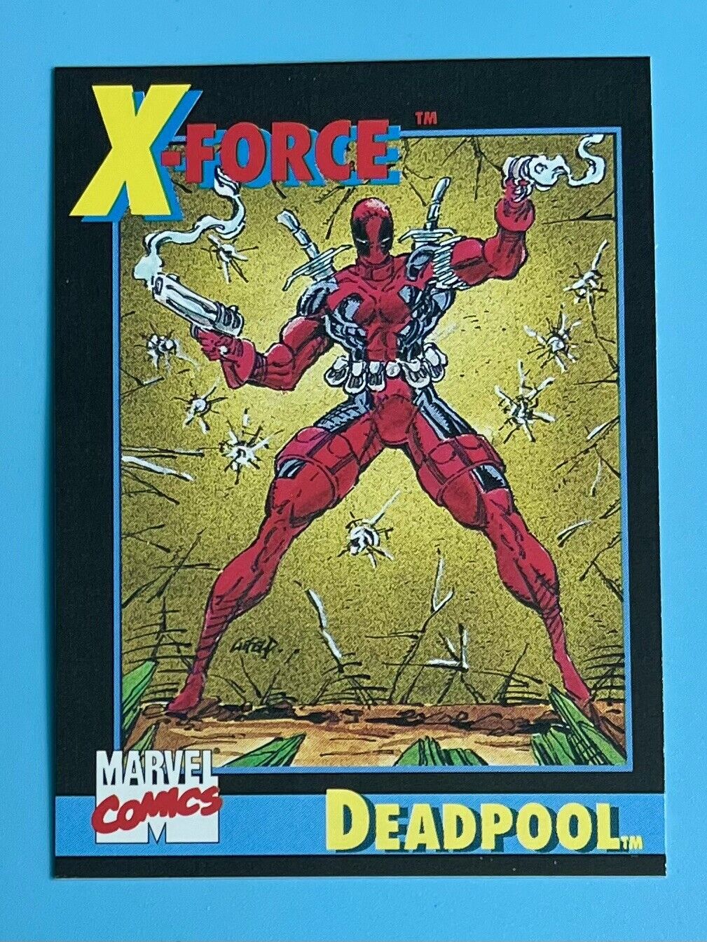 1991 Marvel X-Men X-Force Deadpool Rookie Card #3 Comic Promo Insert Impel
