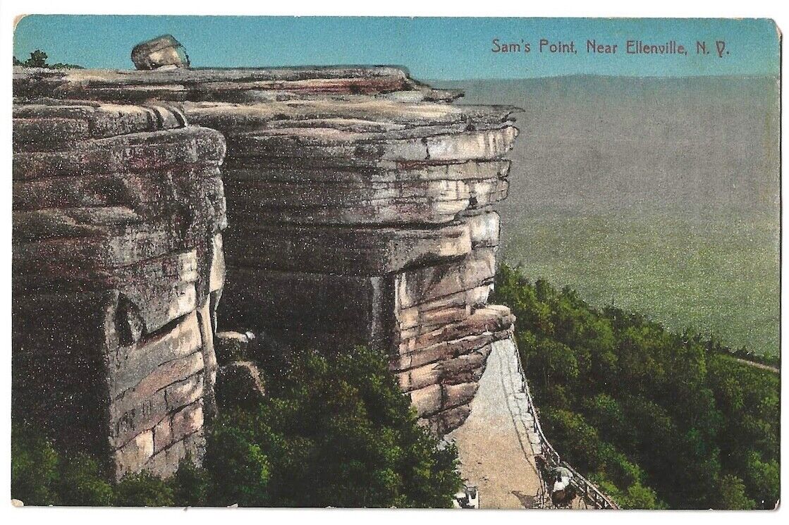 Ellenville New York c1910 Sam\'s Point, rock formation