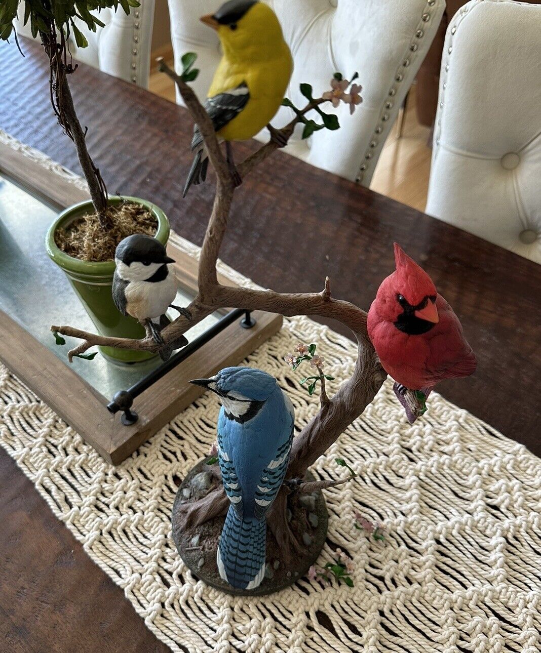 Songbirds Of Spring By The Danbury Mint - Bird Figurine - Vintage