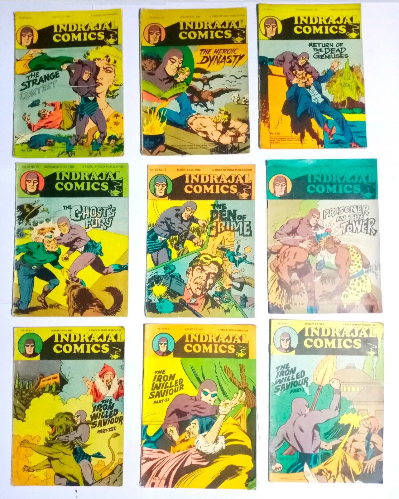 Indrajal Phantom Comics Collections Indian Edition