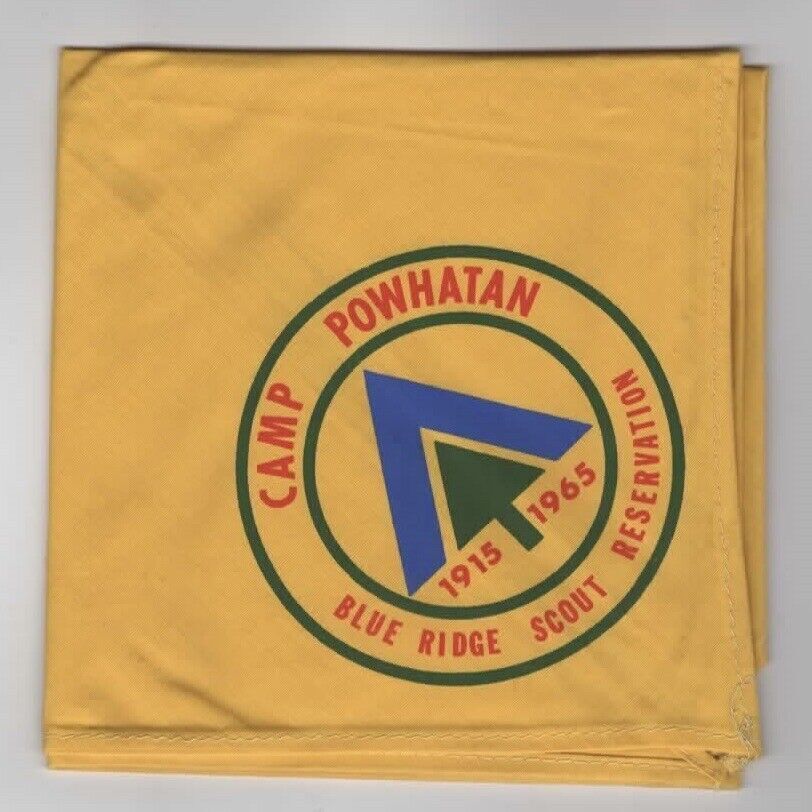 1915-1965 Scout Camp Powhatan Blue Ridge Scout Reservation Neckerchief [NC-3568]