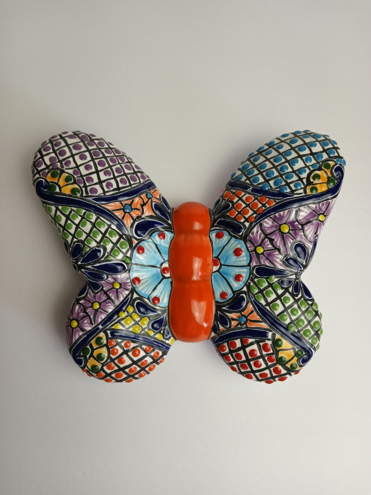 Butterfly Hand-painted Talavera Style 8\