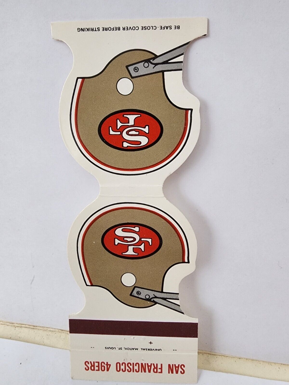 Vintage Matchbook Cover - 1980 San Francisco 49ers Football Schedule 40th RMS