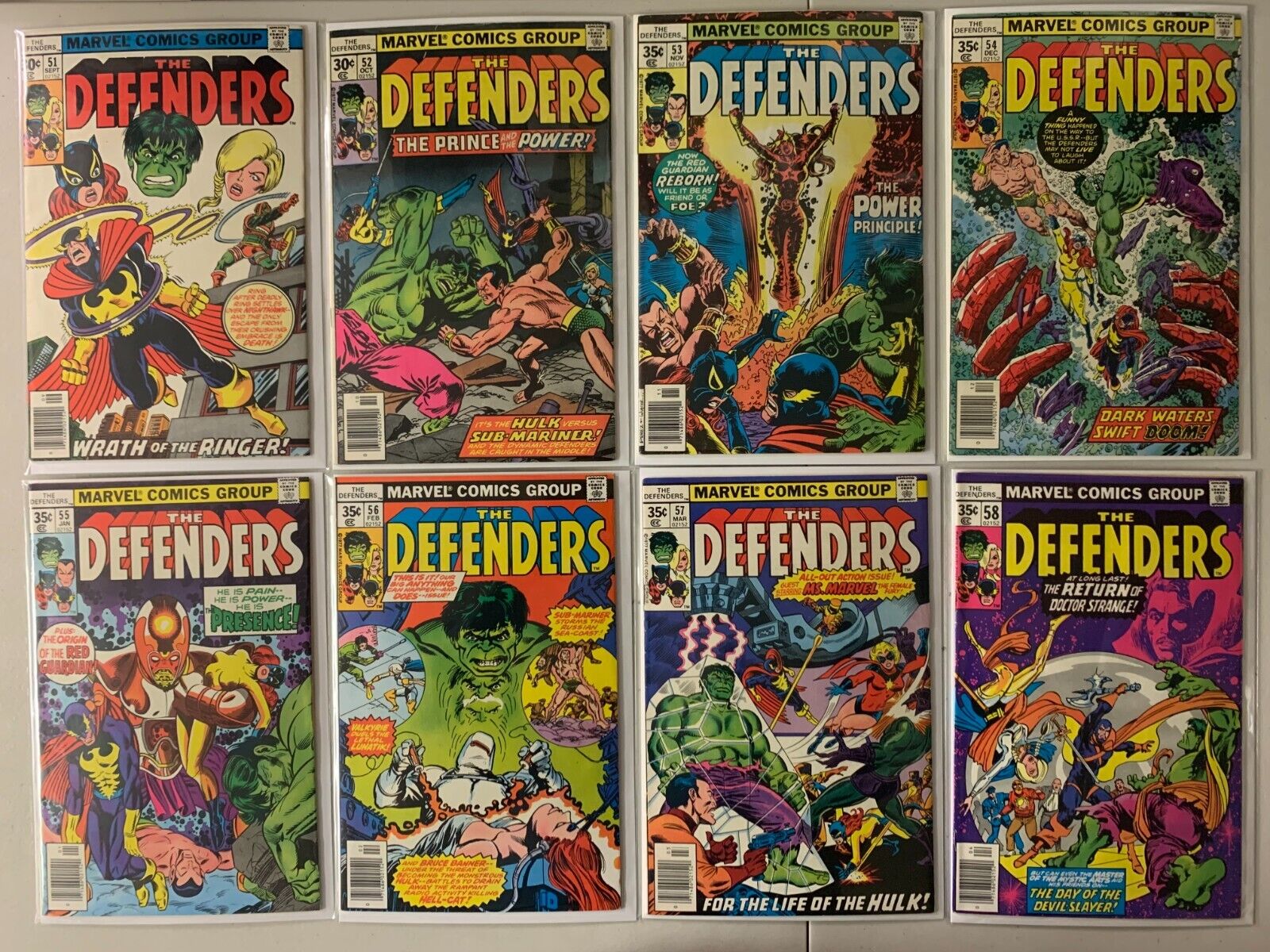 Defenders comics lot #51-100 49 diff avg 6.0 (1977-81)