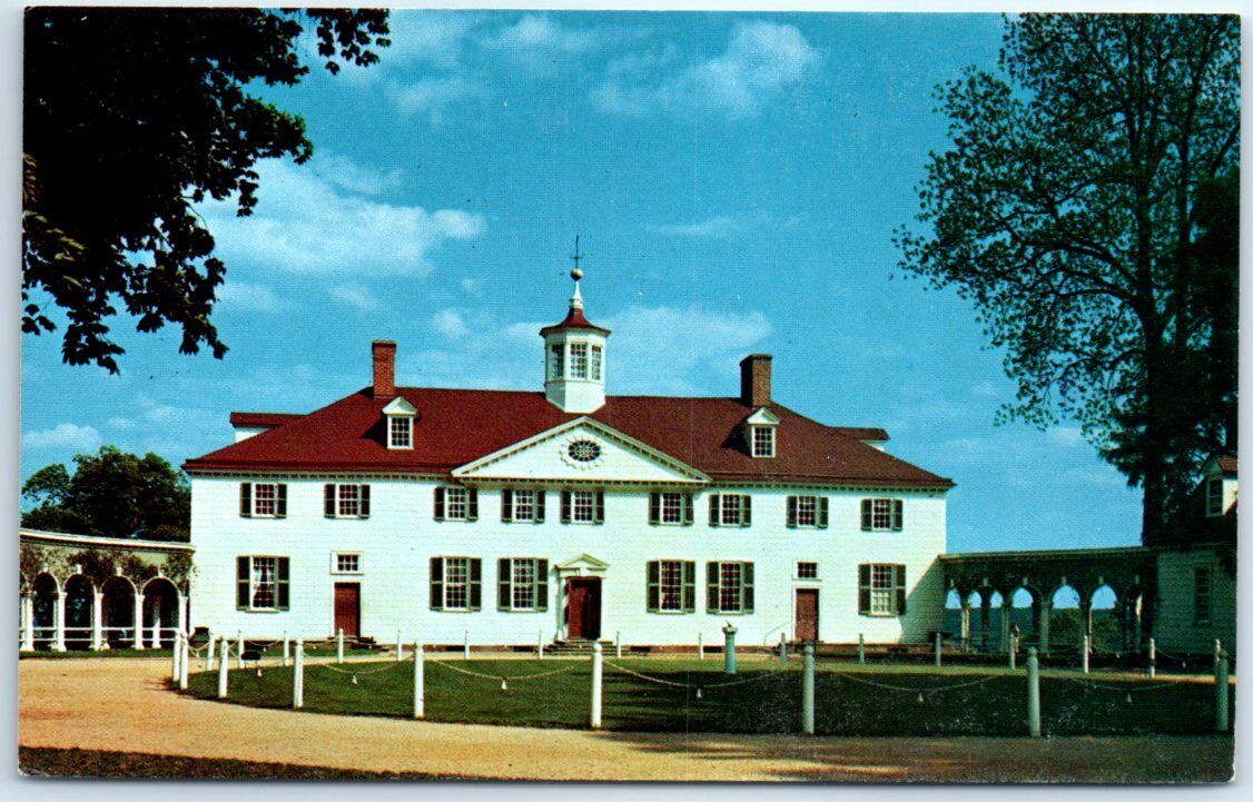 Postcard - West Front of Mount Vernon, Virginia