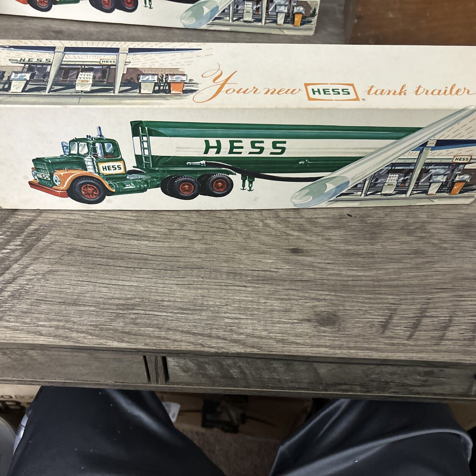 1972 Hess Truck With Box, Bottom Insert, Mostly Working Lights