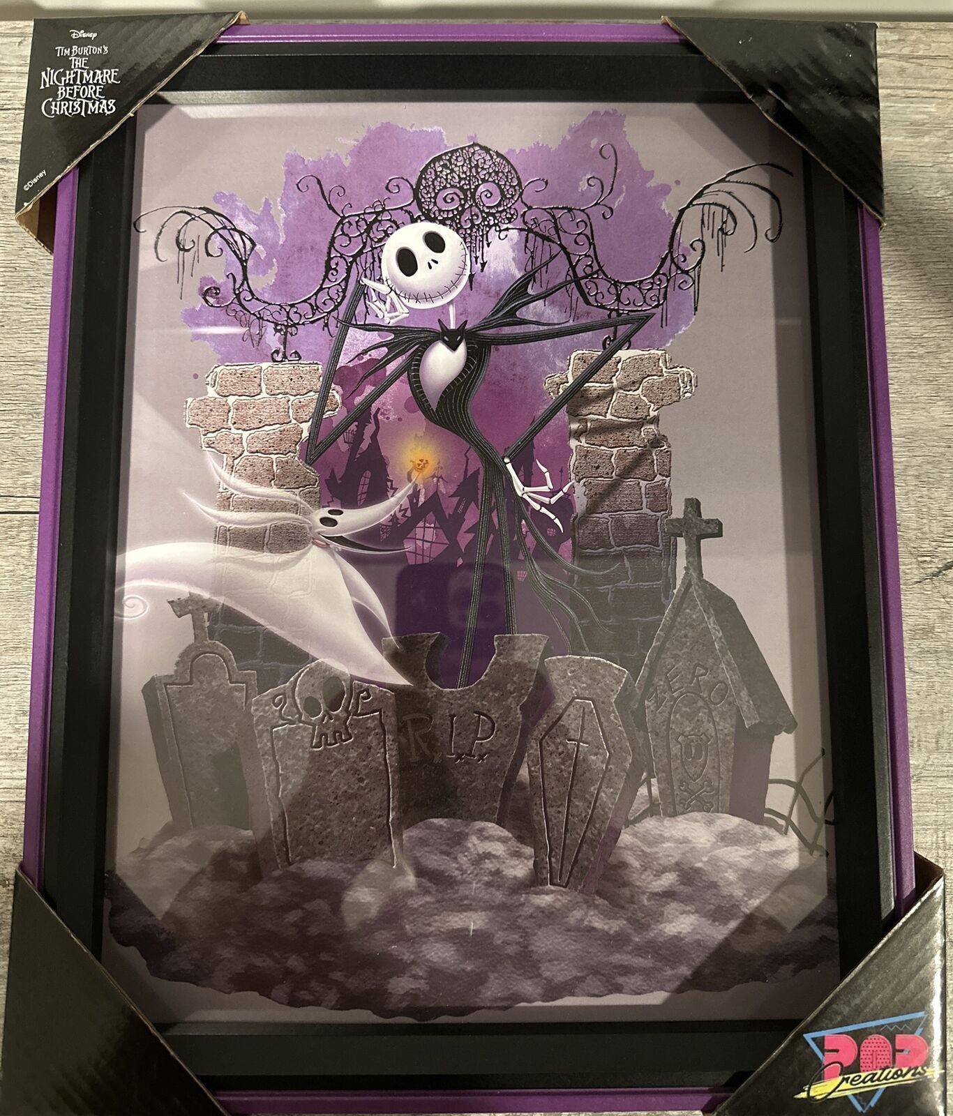 Disney\'s Tim Burton\'s The Nightmare Before Christmas Framed Picture Wall Art 