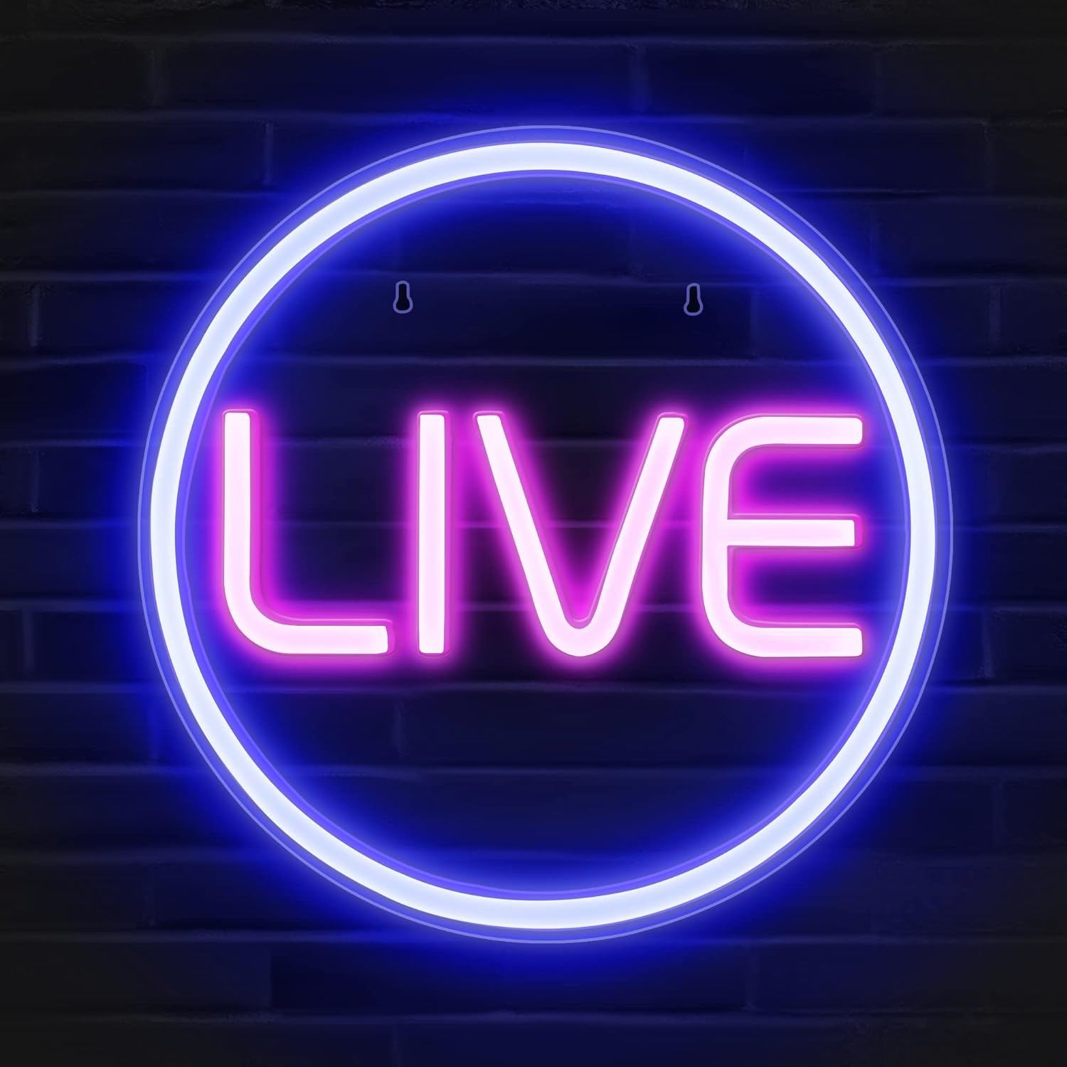 Lumoonosity LIVE Neon Signs - LED Live On Air Neon Lights for Twitch, Tiktok, Yo