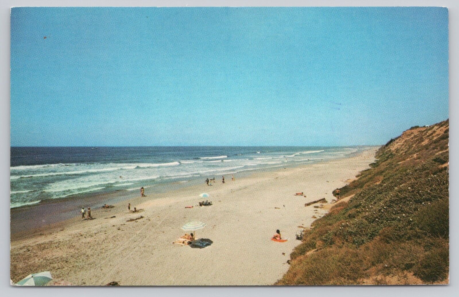 Carlsbad California, South Carlsbad State Beach, Vintage Postcard