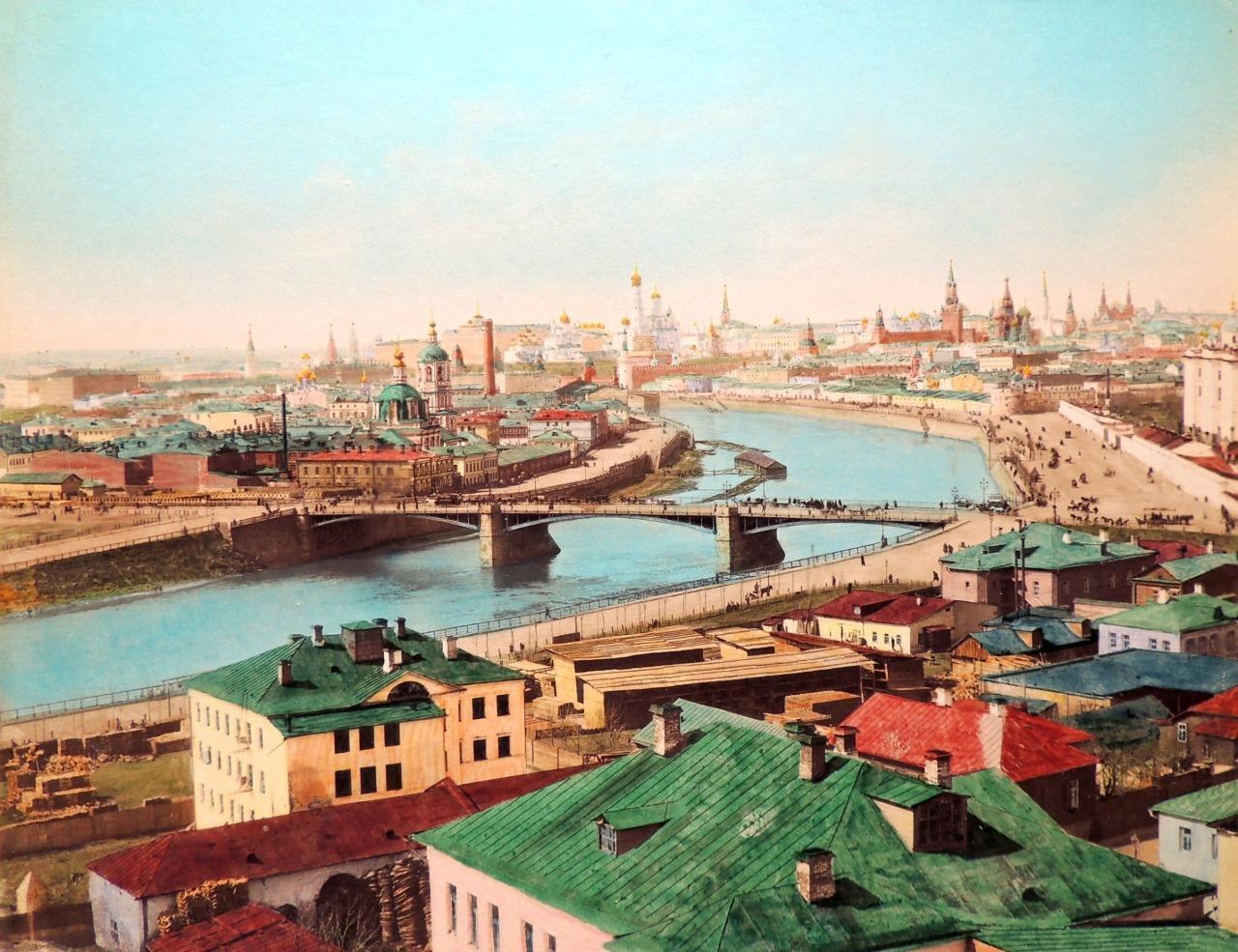 1880 Seven Hand Colored ALBUMEN PHOTOS Views of MOSCOW Kremlin RUSSIA Rare