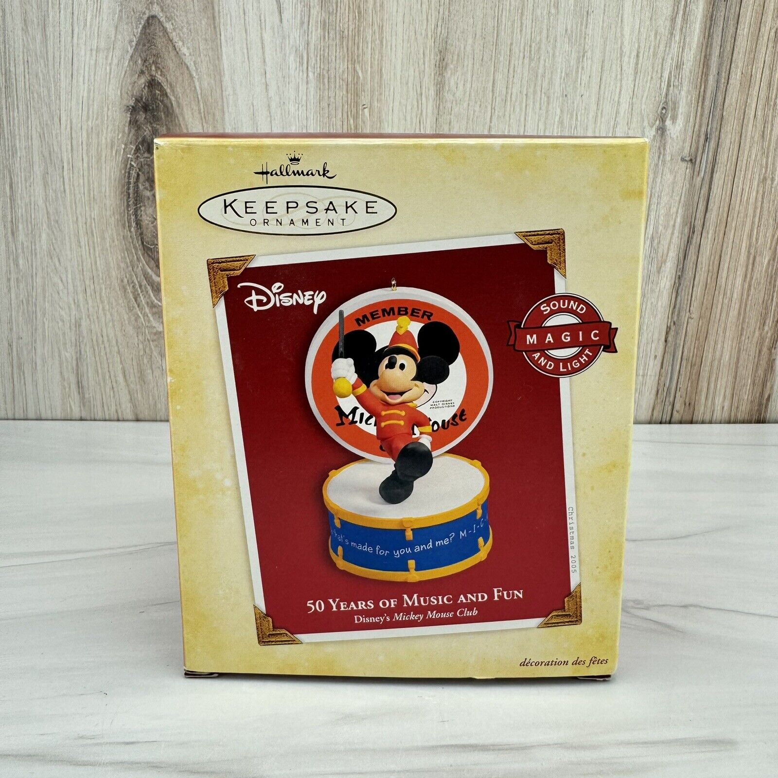 2005 Hallmark MAGIC Ornament 50 Years Of Music and Fun Disneys Mickey Mouse Club