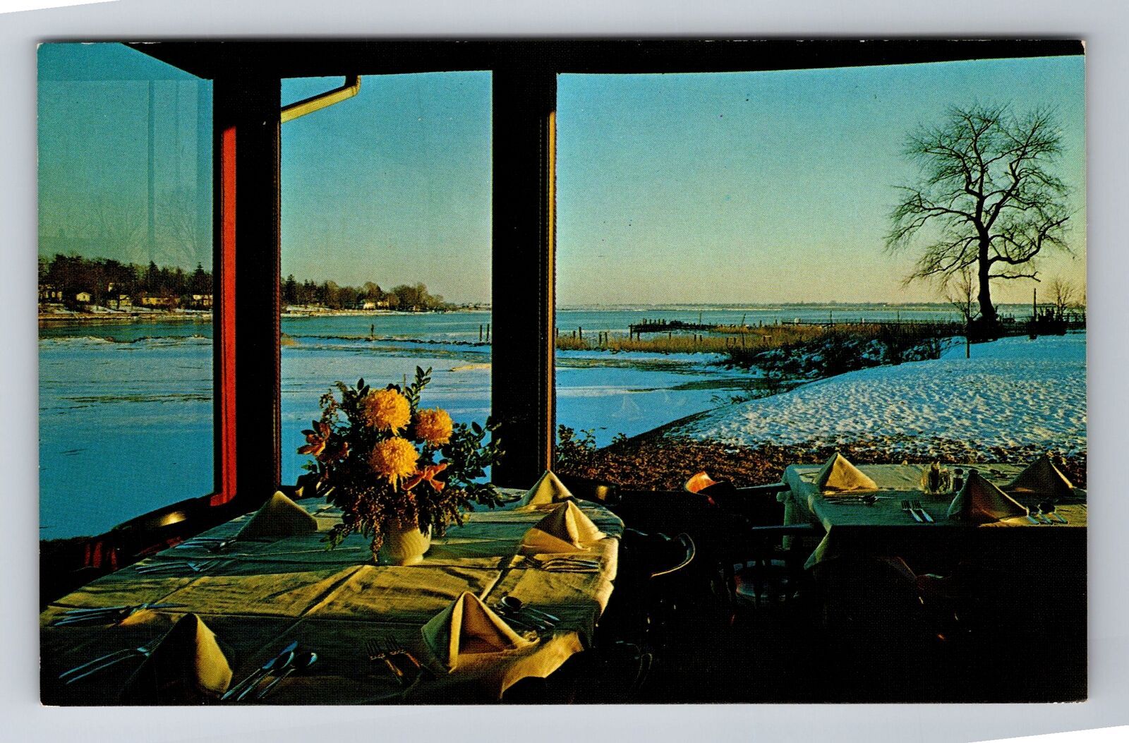 Stratford CT-Connecticut, Fagan's Restaurant, Housatonic River, Vintage Postcard