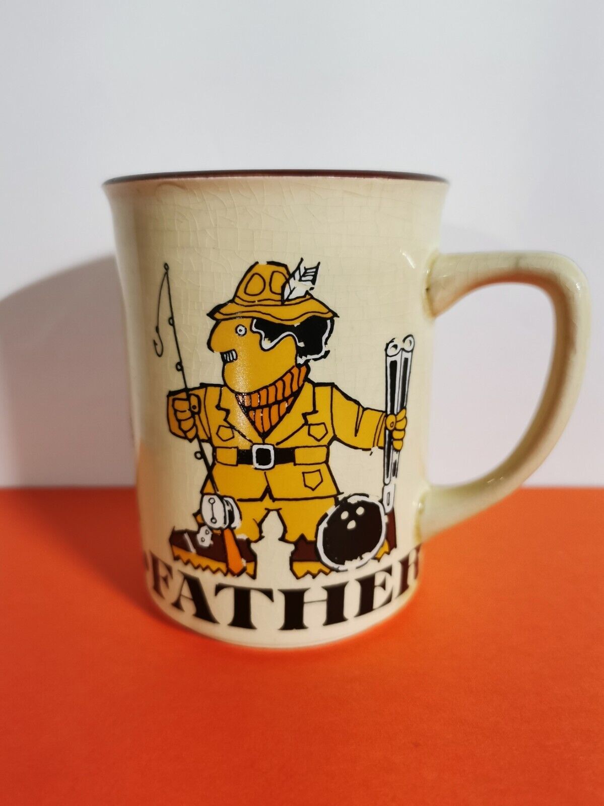 Pop Pappa Dad Father Vintage MCM Ceramic Coffee Cup 8oz Mug 4\