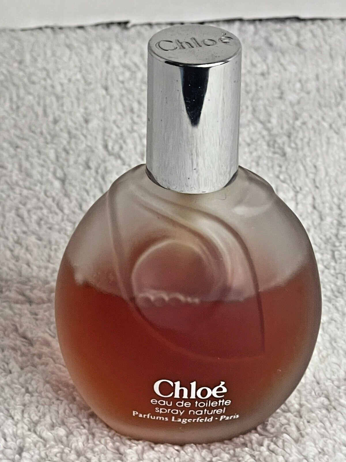 Vtg Chloe EDT  Perfume Spray Parfums Lagerfeld 3 fl Oz approx 2/3 FULL