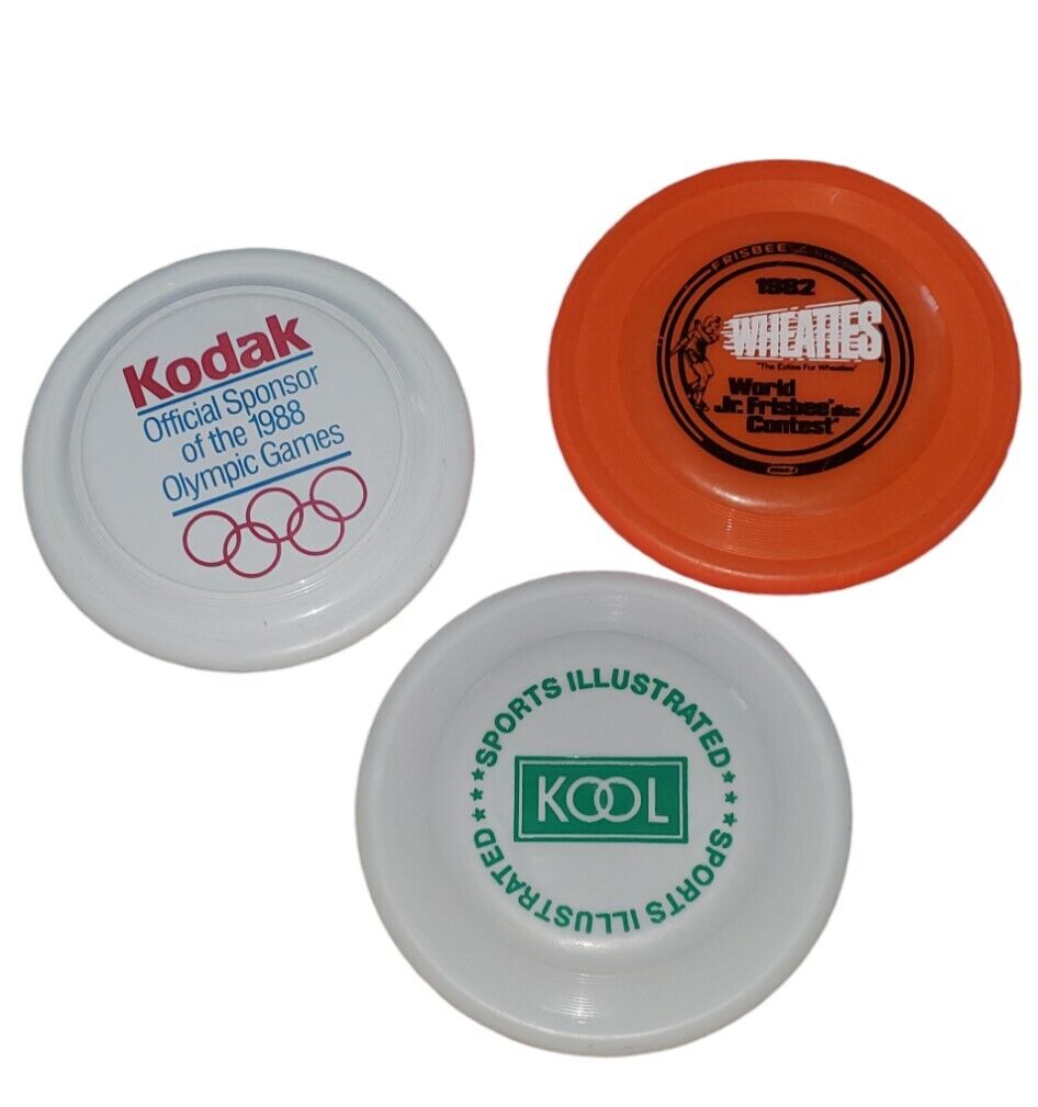 1980s Frisbee Vintage Advertising Wheaties Kool Sprts Illistrated 1988 Olympics 